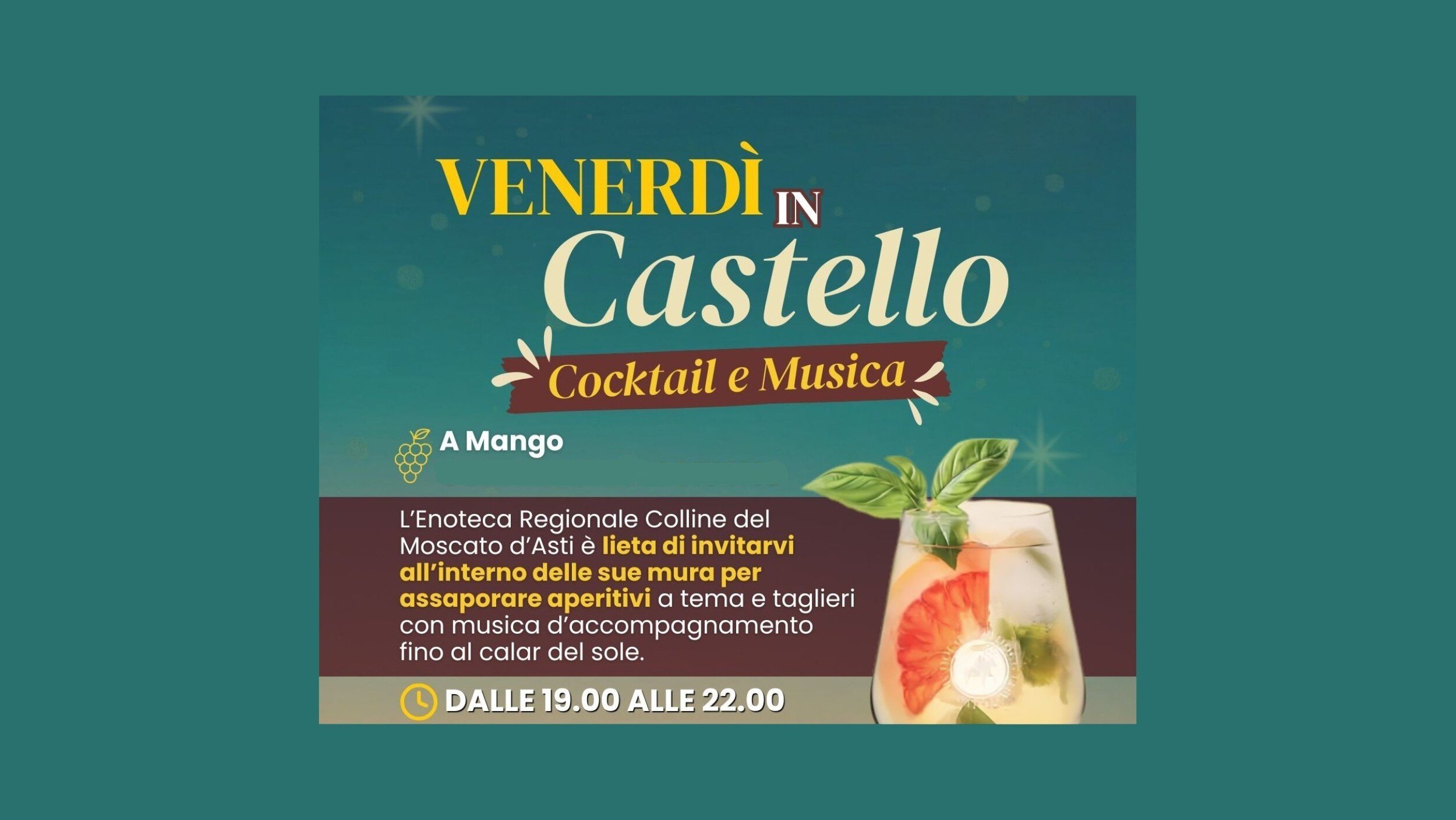 Venerdì in Castello – Cocktail e Musica