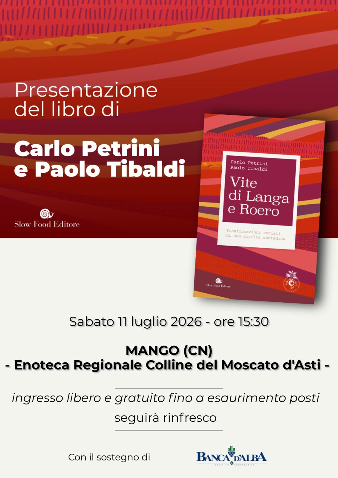 Presentazione Libro "Vite di Langa e Roero"