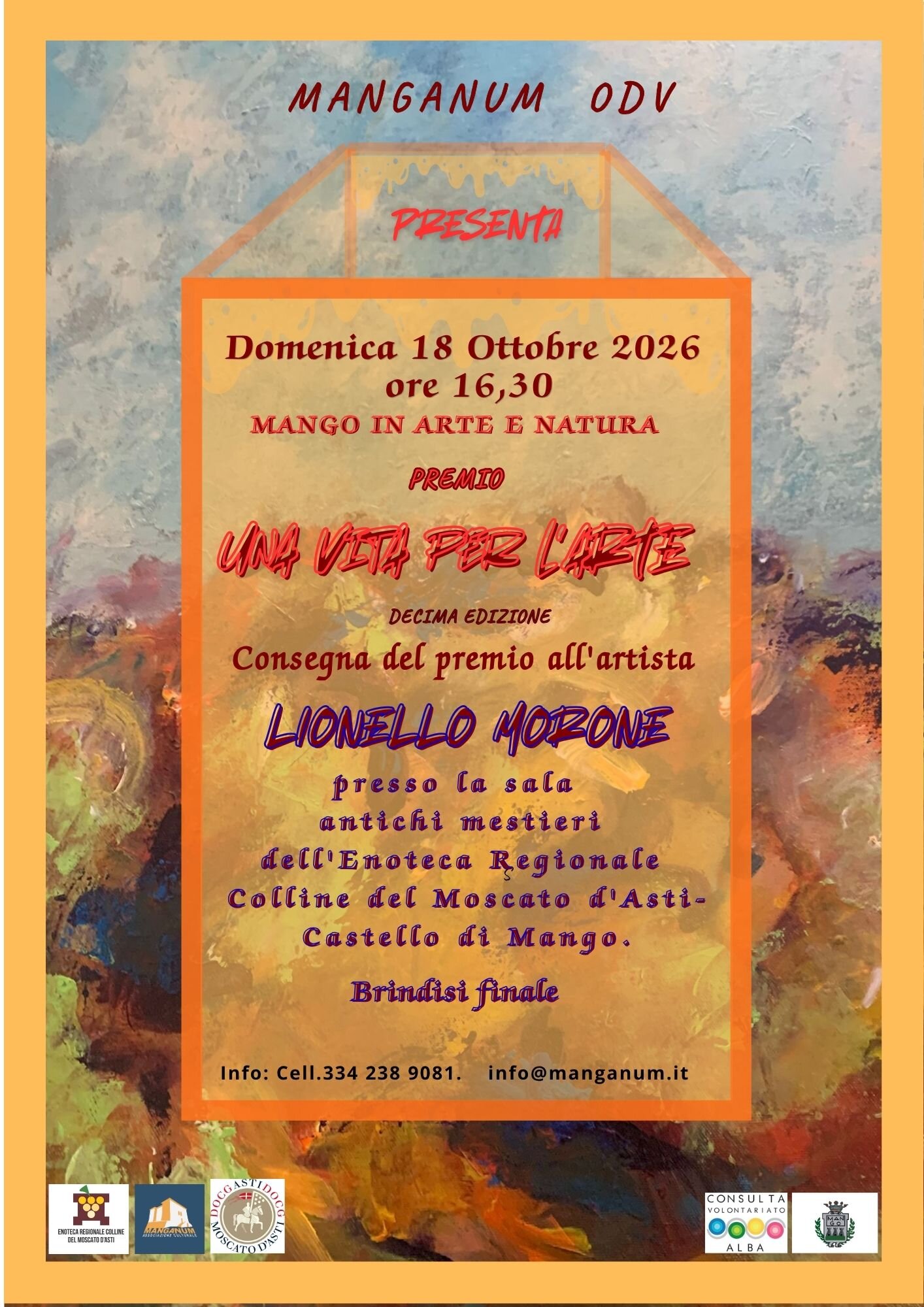 Premio "Una vita per l'Arte, edizione 2026"