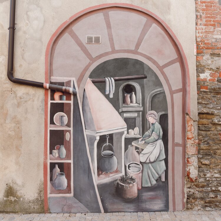 Murales e piastrelle